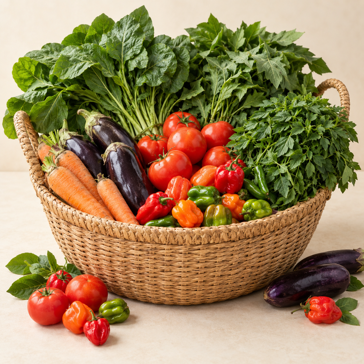 Fresh vegetables from W. Ngganjiwa Modern Farms